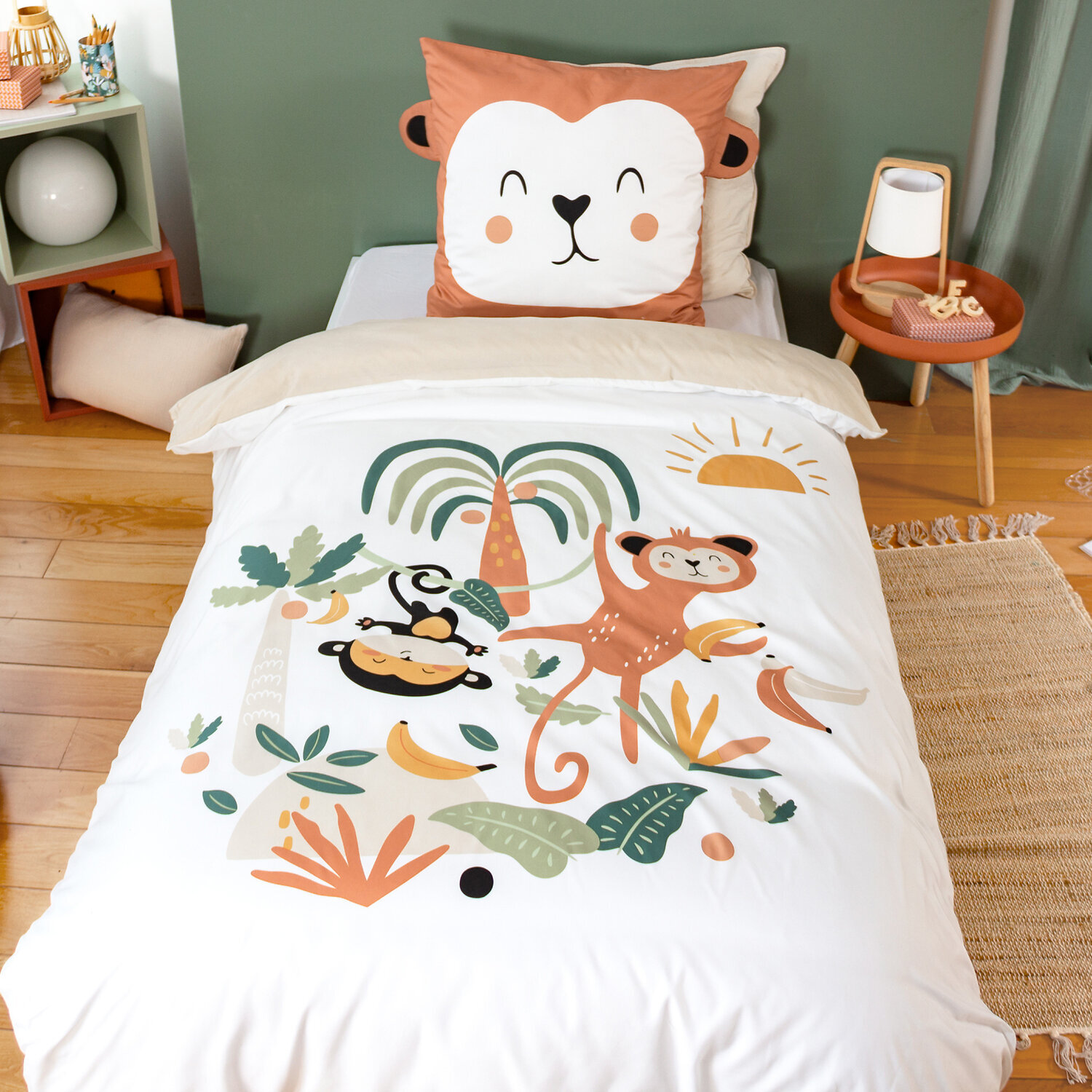 Parure de lit enfant imprimé 100% polyester - ousti