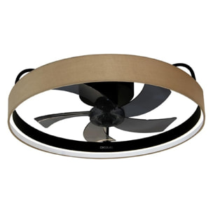 Ventilador de techo con luz EnergySilence LampAero 650 Beige Design Cecotec