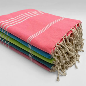 Fouta traditionnelle Kolora Orange 100x200 190g/m²