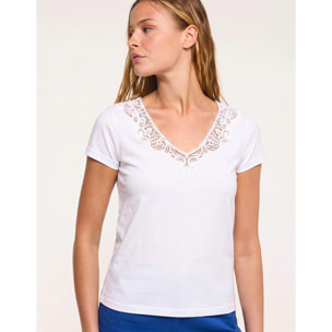 Camiseta Encaje Blanco - Olimper