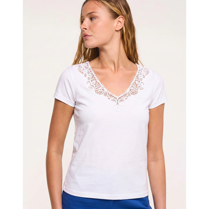 Camiseta Encaje Blanco - Olimper