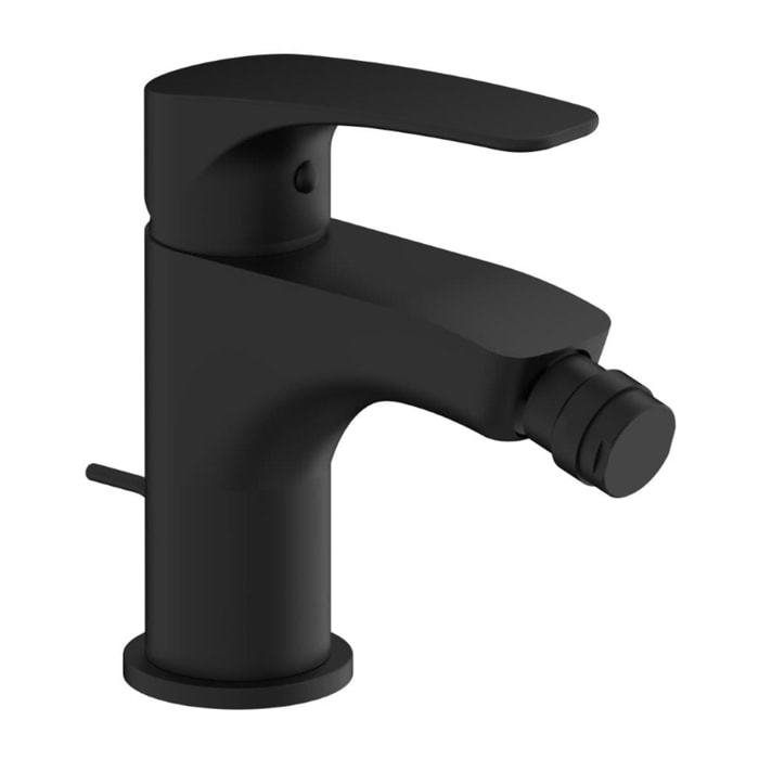 Project mitigeur de bidet à levier, avec vidage, noir mat (SATBSPRO235C)