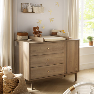 Plan à langer pour commode 3 tiroirs et 1 portes