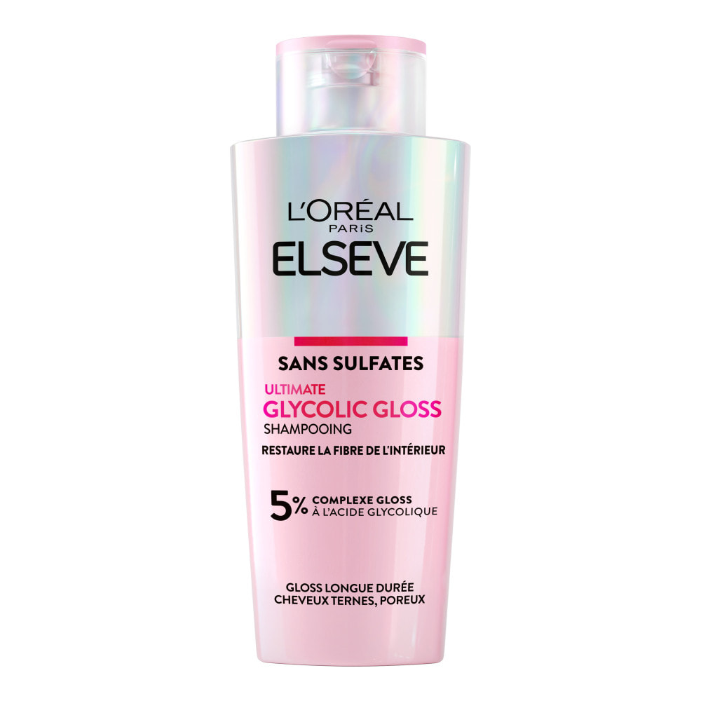 Lot de 12 - L'Oréal Paris Elseve Ultimate Glycolic Gloss Shampooing Sans Sulfates 200ml