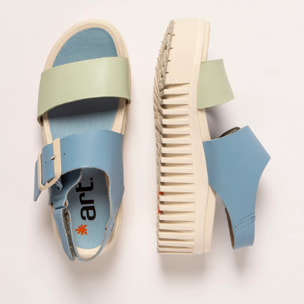 Sandalia de cuña 1578 MULTI CLOUD-LIMA/BRIGHTON color Cloud-lima