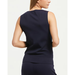 Smanicato scollo barchetta seamless