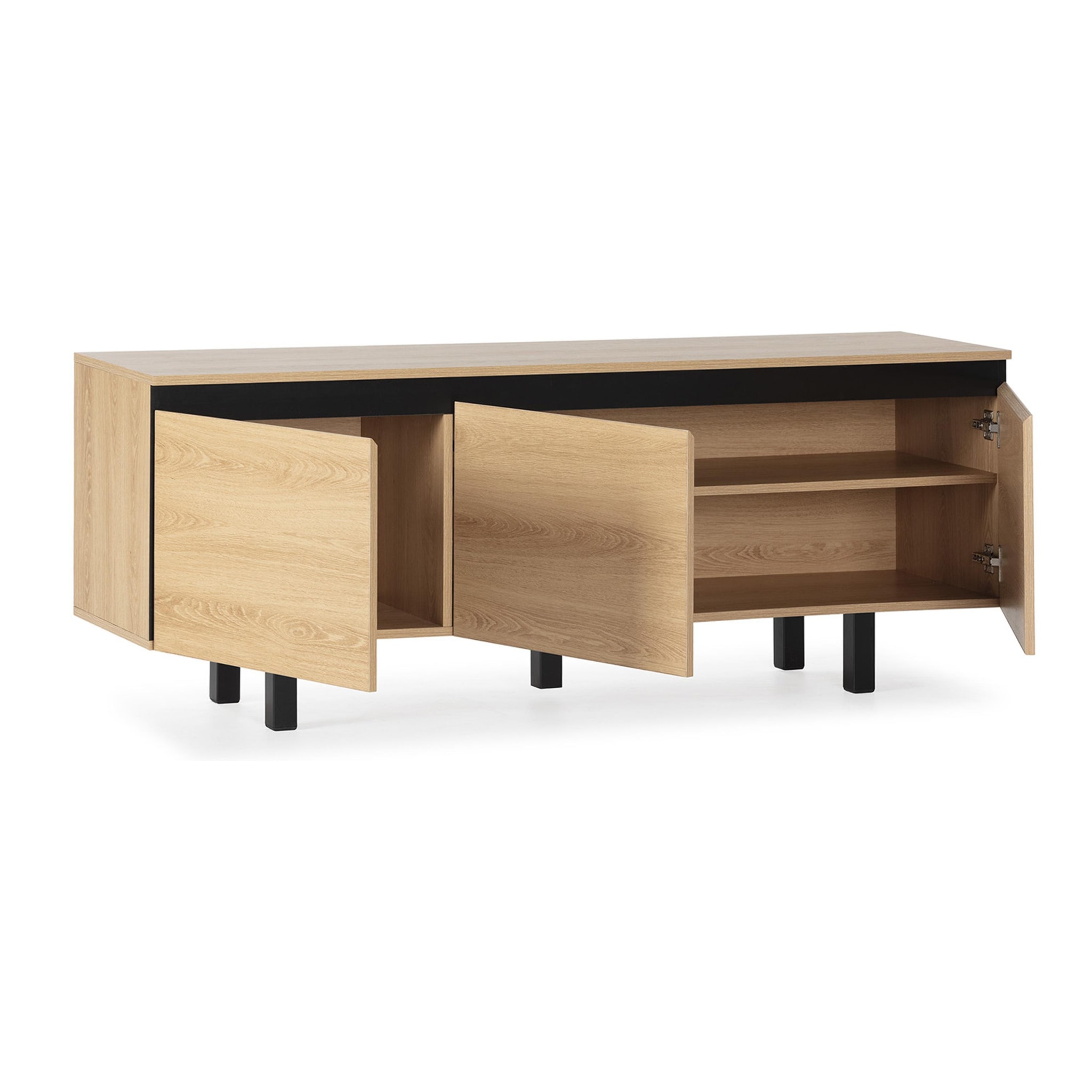 Mueble TV Molina 3 puertas color roble