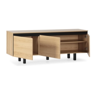 Mueble TV Molina 3 puertas color roble