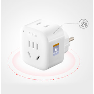 Adattatore da spina americana a europea.