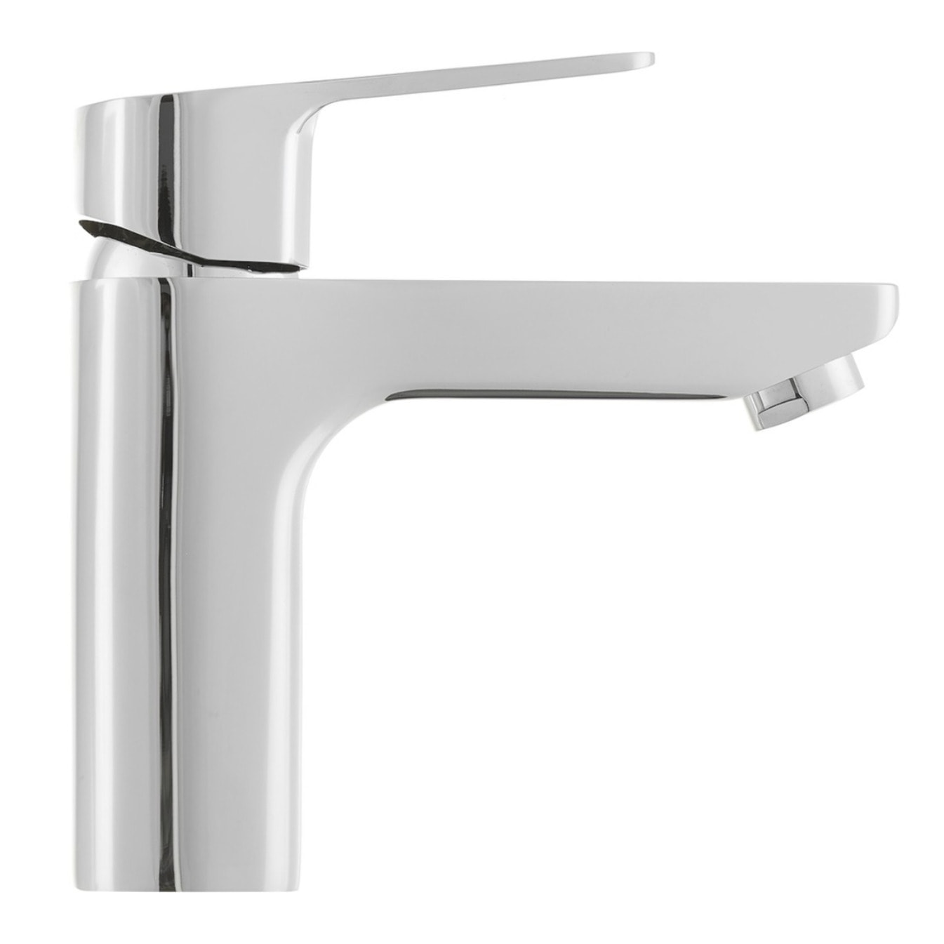 Optima Cube Way mitigeur de lavabo sur pied sans vidage, taille M, chrome (CU271M)
