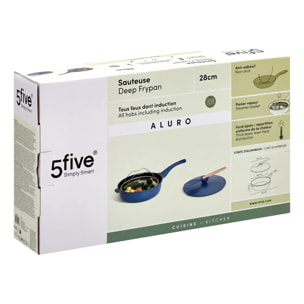 Sauteuse Aluro aluminium bleu D28cm