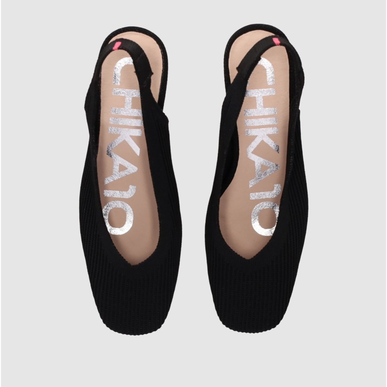 Zapatos de Tejido - Negro - Tacón: 4 cm