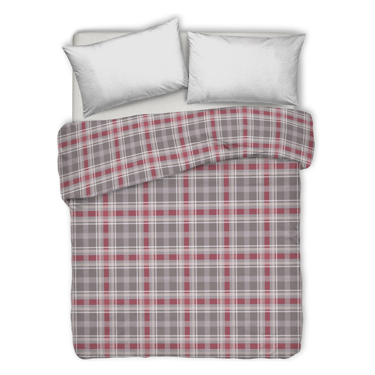 Copriletto di cotone ben tortora