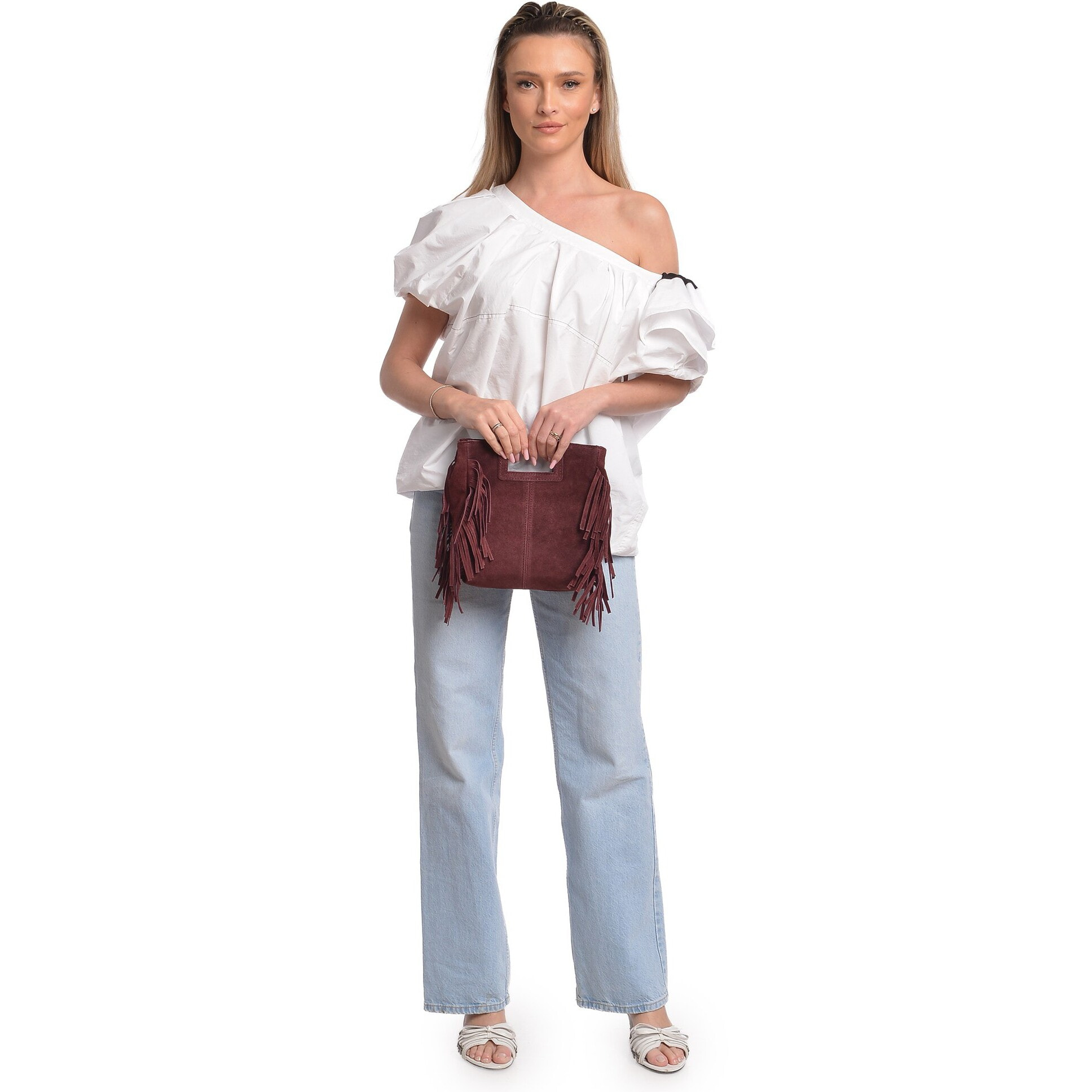 Borsa a mano Anna Luchini Bordeaux