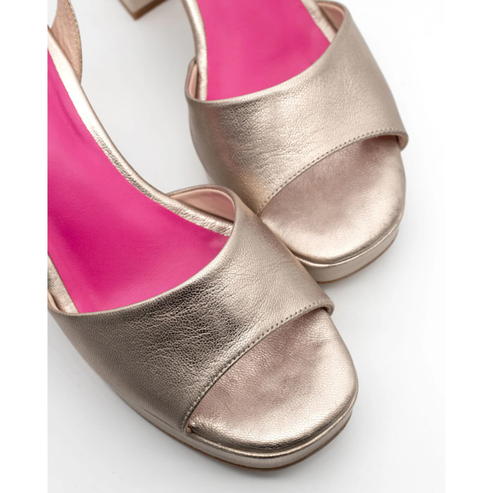 Sandalias de mujer con tacón y plataforma