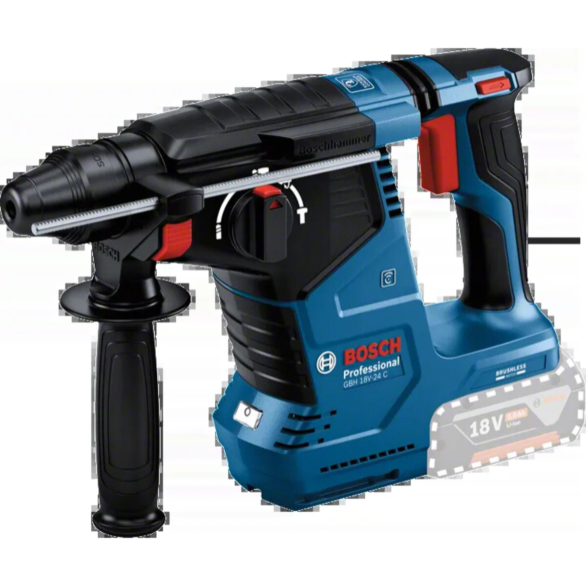 Perforateur SDS Plus GBH 18V-24 C - BOSCH - sans batterie, ni chargeur - L-BOXX - 611923001