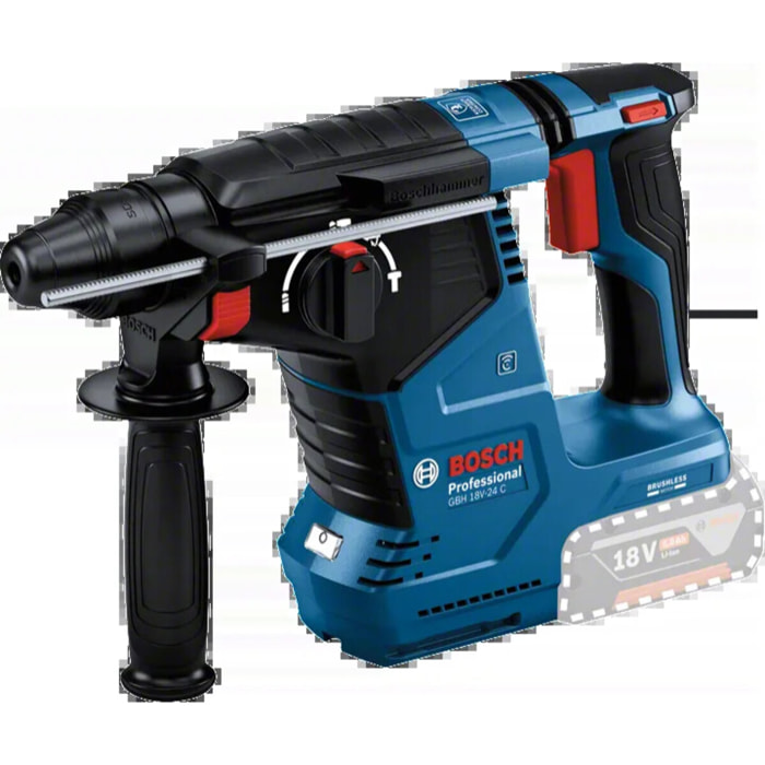 Perforateur SDS Plus GBH 18V-24 C - BOSCH - sans batterie, ni chargeur - L-BOXX - 611923001