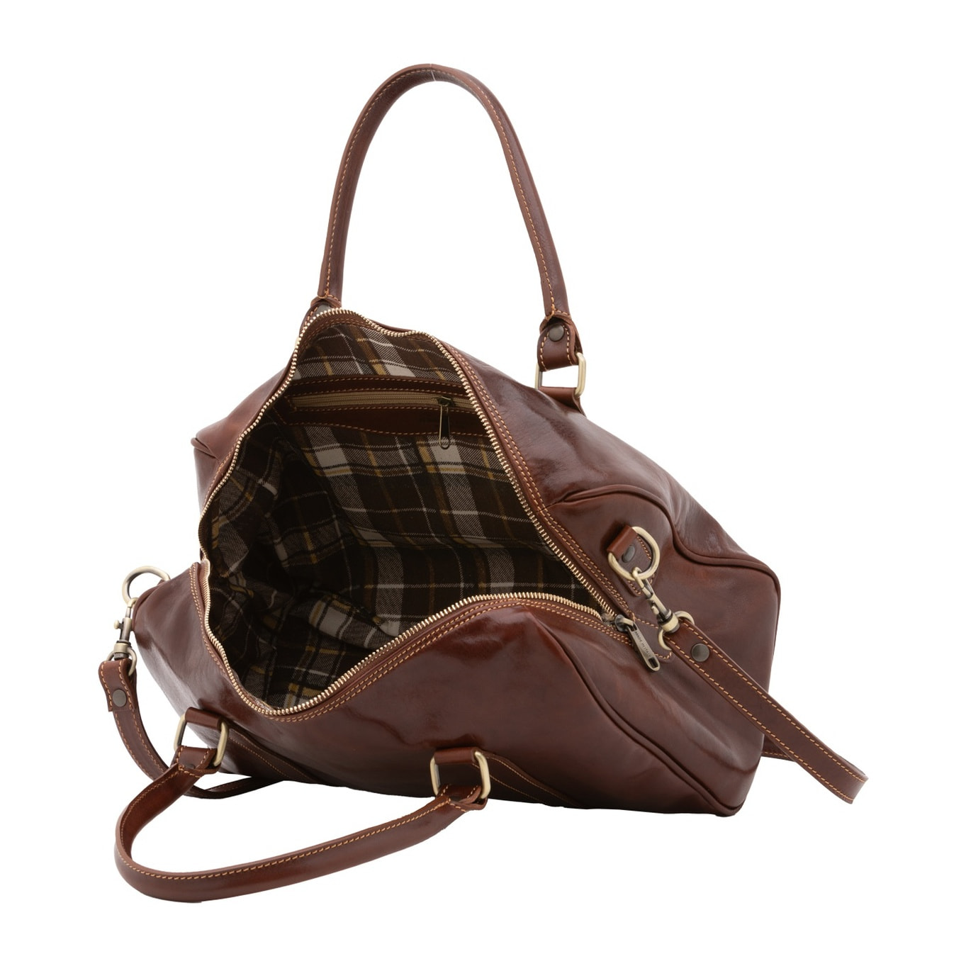 Borsa a bauletto da donna - Modello False - 100% pelle - 37.0 x 22.0 x 16.0 cm