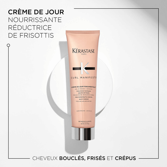 Curl Manifesto - Crème nourrissante anti-frisottis pour cheveux bouclés, frisés et crépus