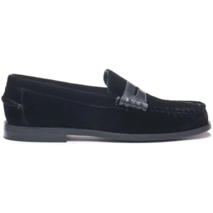 Mocassini Sebago Donna Nero DAN TOTAL VELVET W