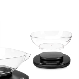 Báscula digital de 5kg. Incluye recipiente de 1000ml. Surtido de 2 colores aleatorios.