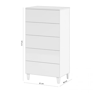 Cómoda chifonier Plex Blanco