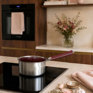 Casserole 16cm en acier inoxydable lie de vin AGLAE