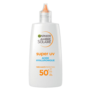 Garnier Ambre Solaire Super UV Fluide Hydratant Acide Hyaluronique SPF50+ 40mL