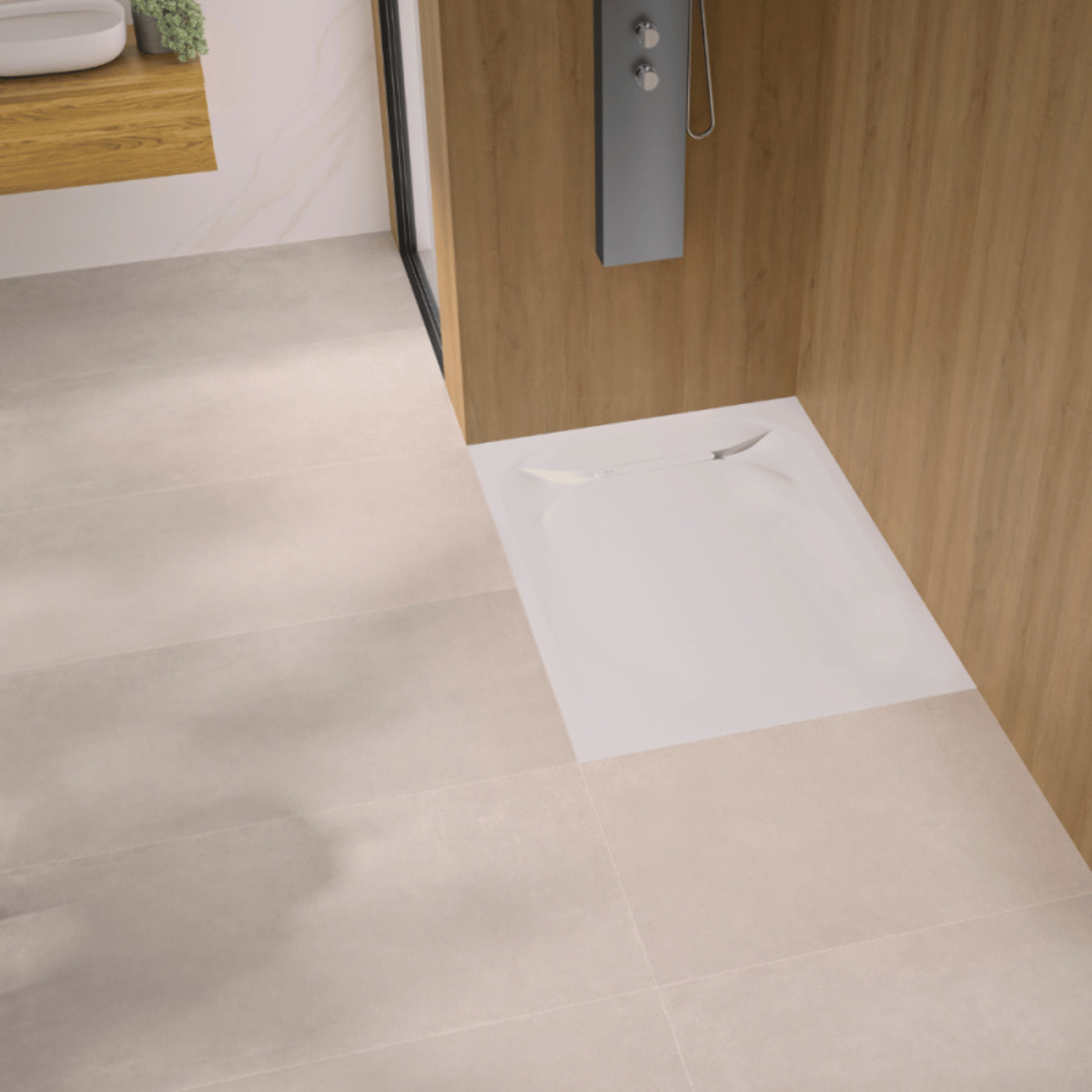 Receveur de douche KINEDO Kinediva blanc