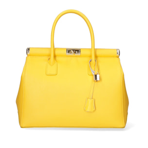 Borsa a mano da donna - Modello Aleria - Vera pelle - 35.0 x 26.0 x 16.0 cm