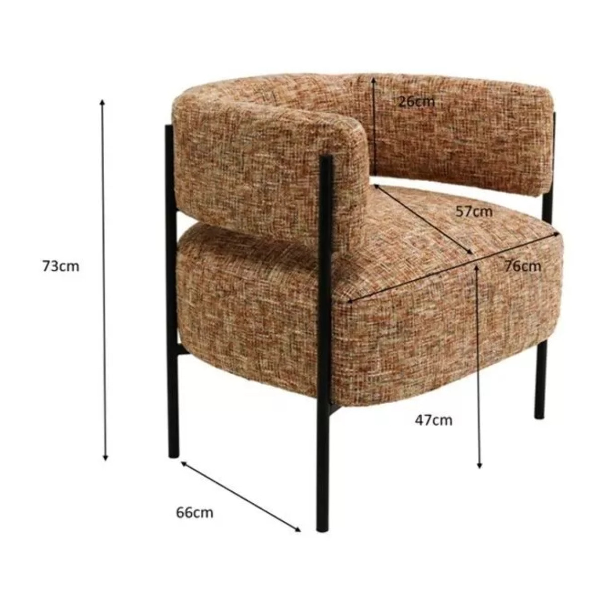 Fauteuil Lilja Melange Kare Design