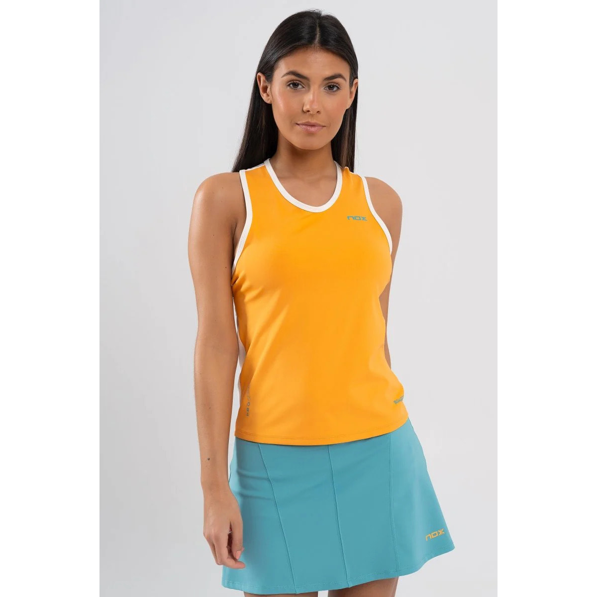 Camiseta de tirantes mujer PRO naranja