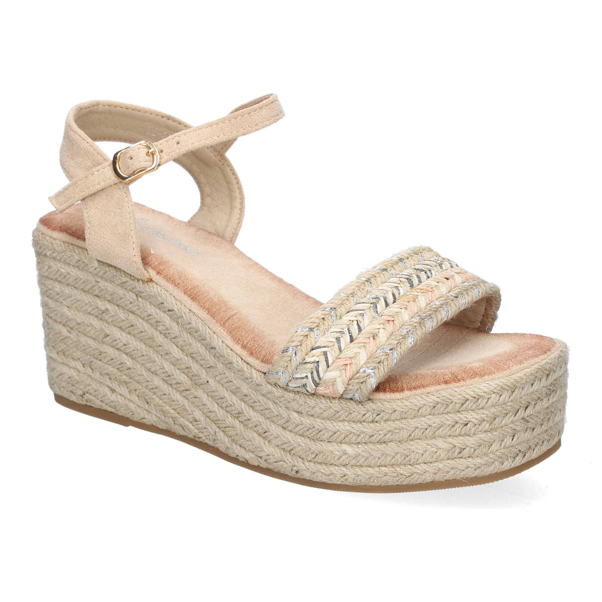 Sandalia de Cuña de Yute para Mujer, Comodas y Elegantes, Diseño Moderno