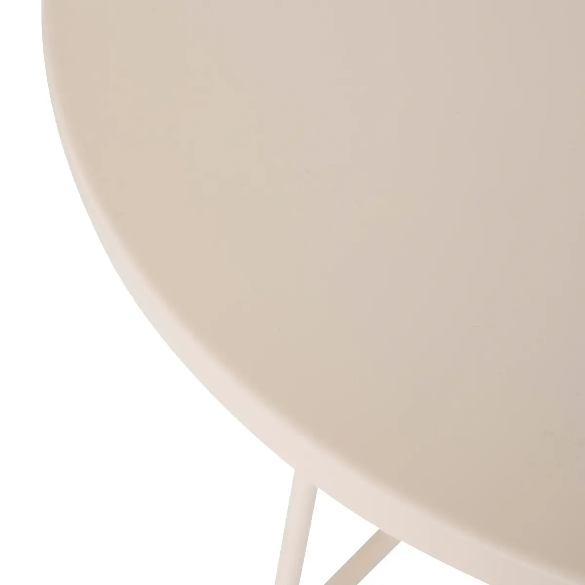 Table d'appoint Latte beige 38x38x42cm