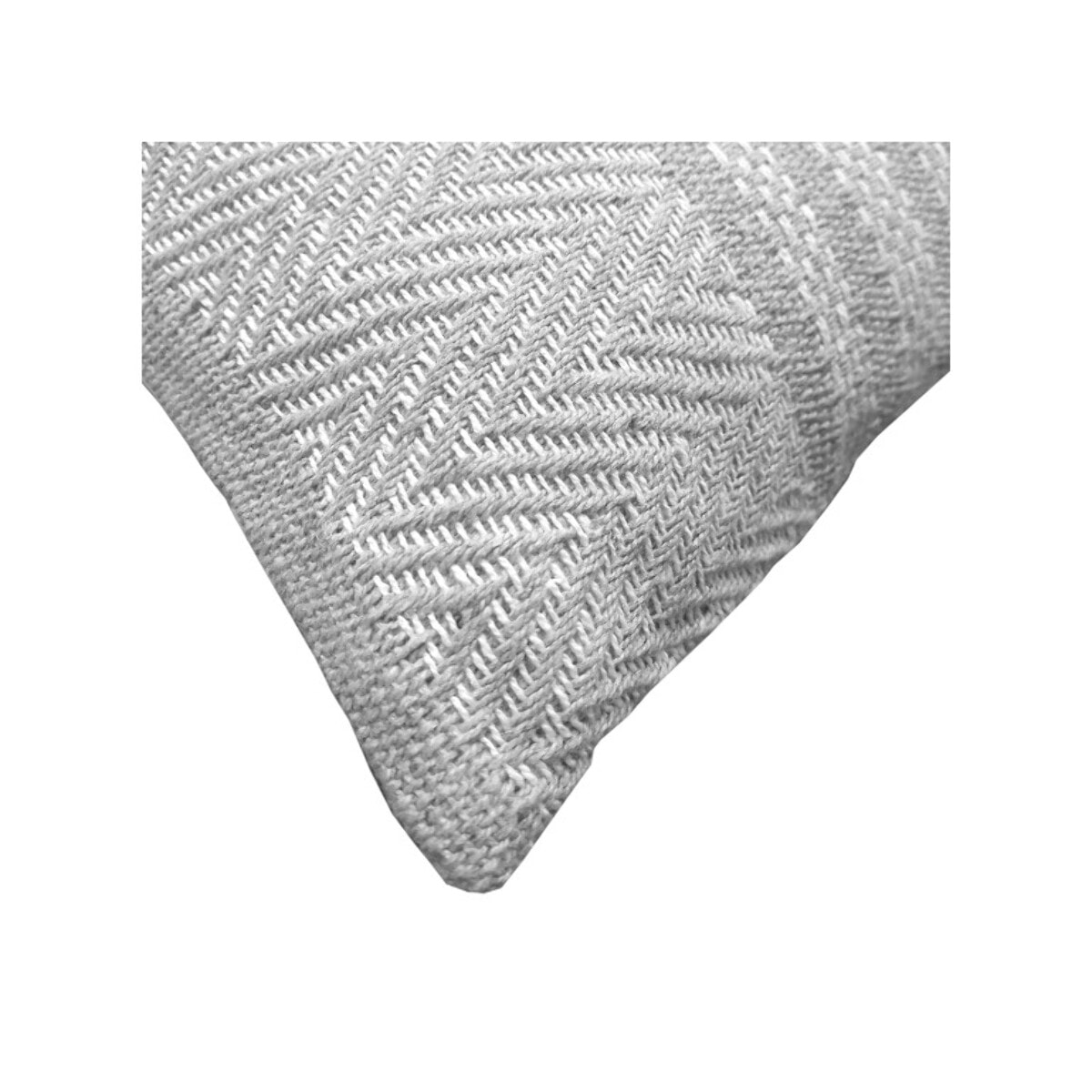 Coussin en coton brodé carré 40 x 40 cm motifs lignes fines - STRAIGHT