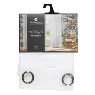 Voilage "Paxta" 135x240cm blanc