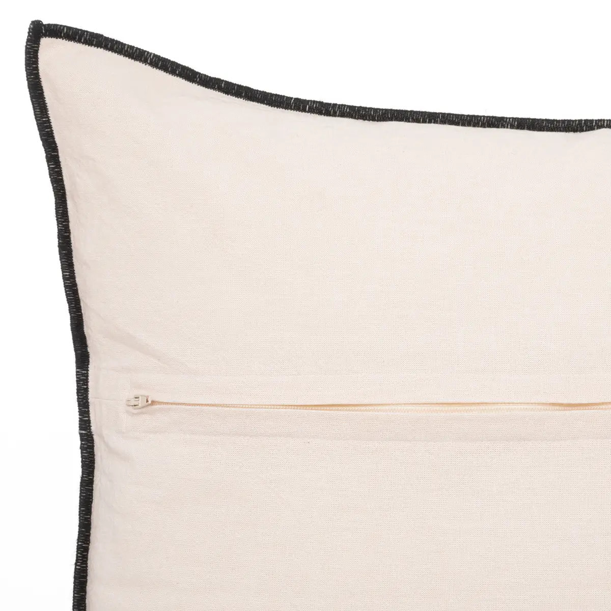 Coussin Linah - coton - beige - 45x45 cm