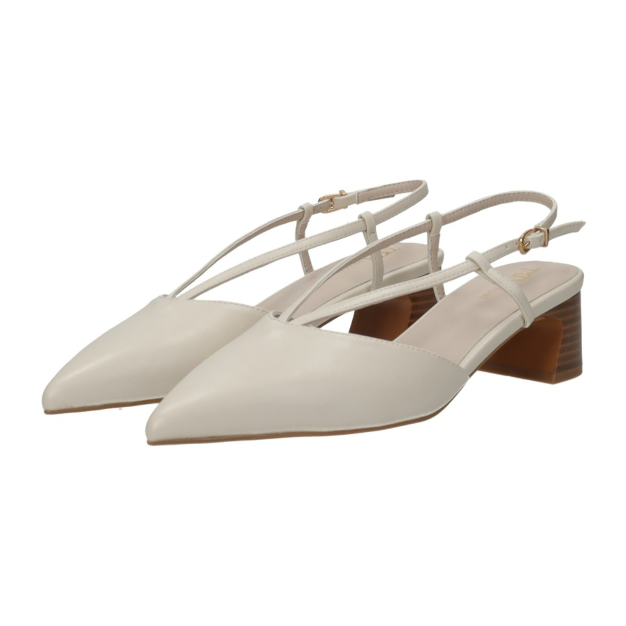 Décolleté sling back Donna Tata Italia Bianco