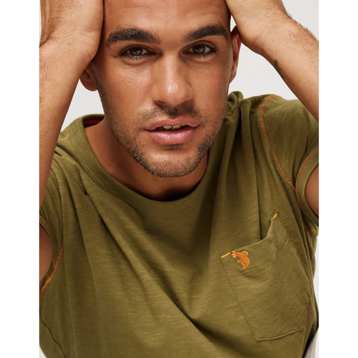 Camiseta Manga Corta Caqui - Darwin