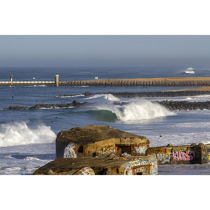 Tableau blockhaus et estacade de capbreton Toile imprimée