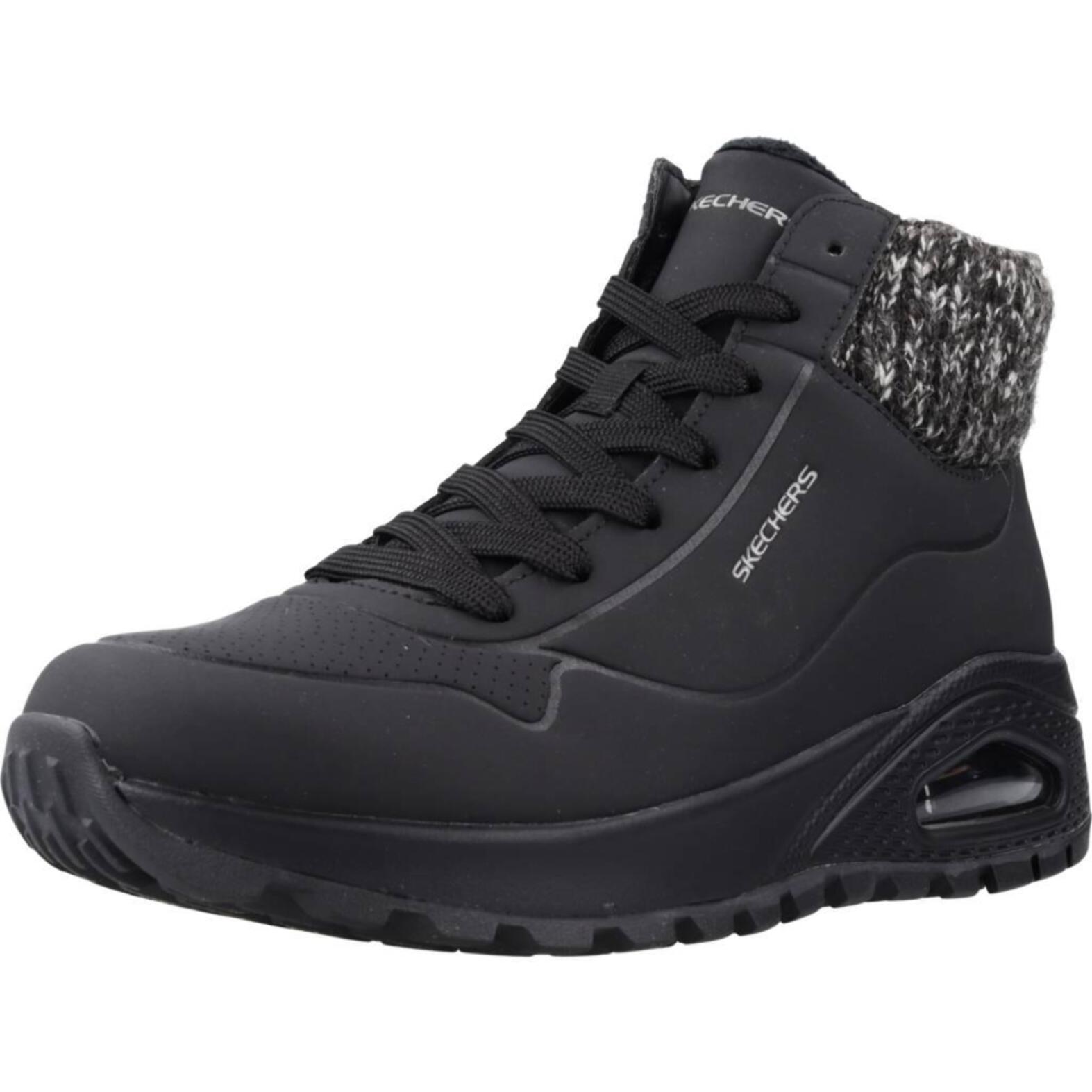 Botines Mujer Uno Rugged Negro