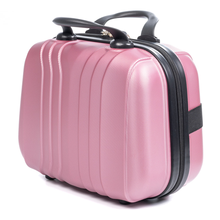 Beauty case rigido in ABS ultraleggero. Adattabile al carrello.