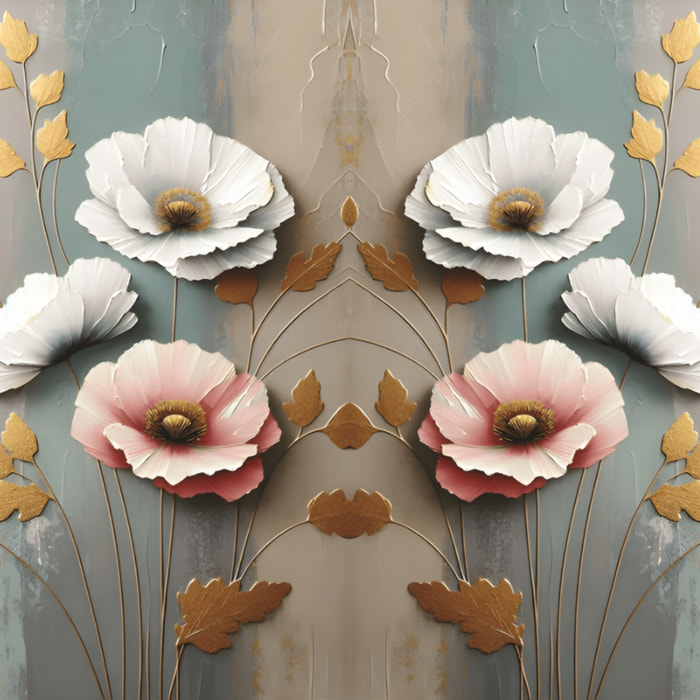 CASSESE HOME Passatoia/Tappeto Bordato in Poliestere con Retro Antiscivolo in PVC Made in Italy_Dec.58