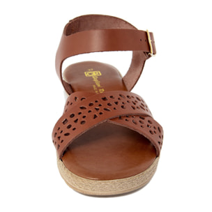 Sandalo flat Gagliani Renzo Marrone