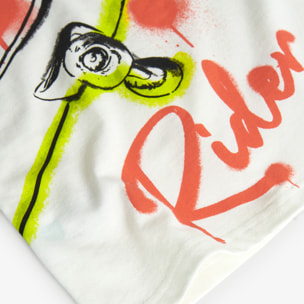 Camiseta punto bicolor de niño -BCI