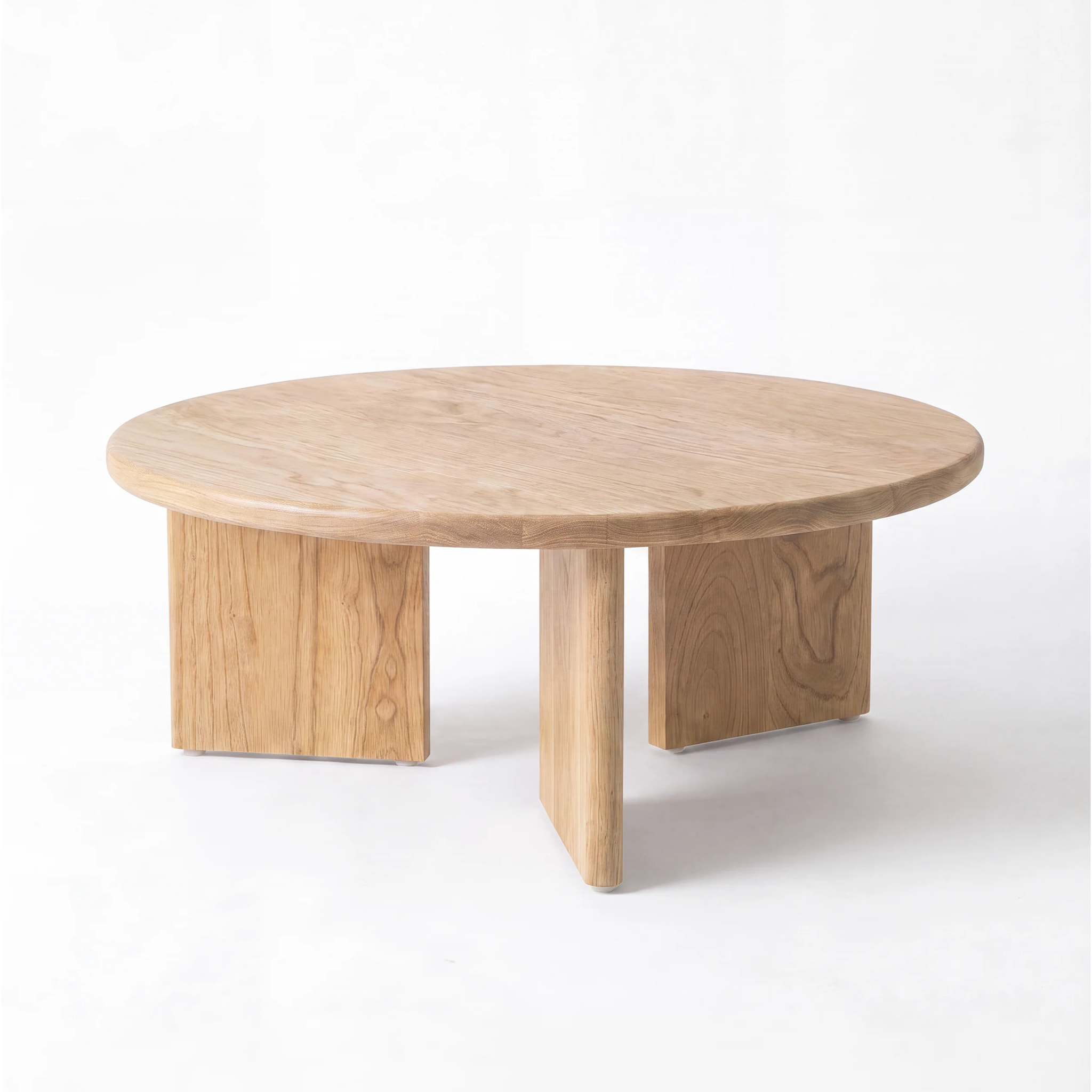 Table basse ronde en bois massif de mindi - Galia