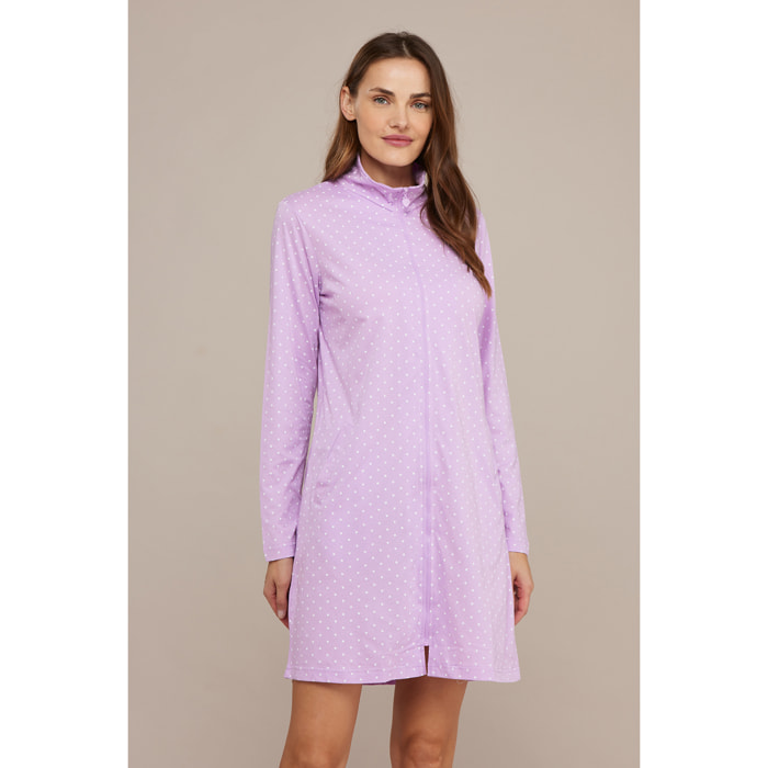 Vestaglia donna cotone kelly dots Noidinotte