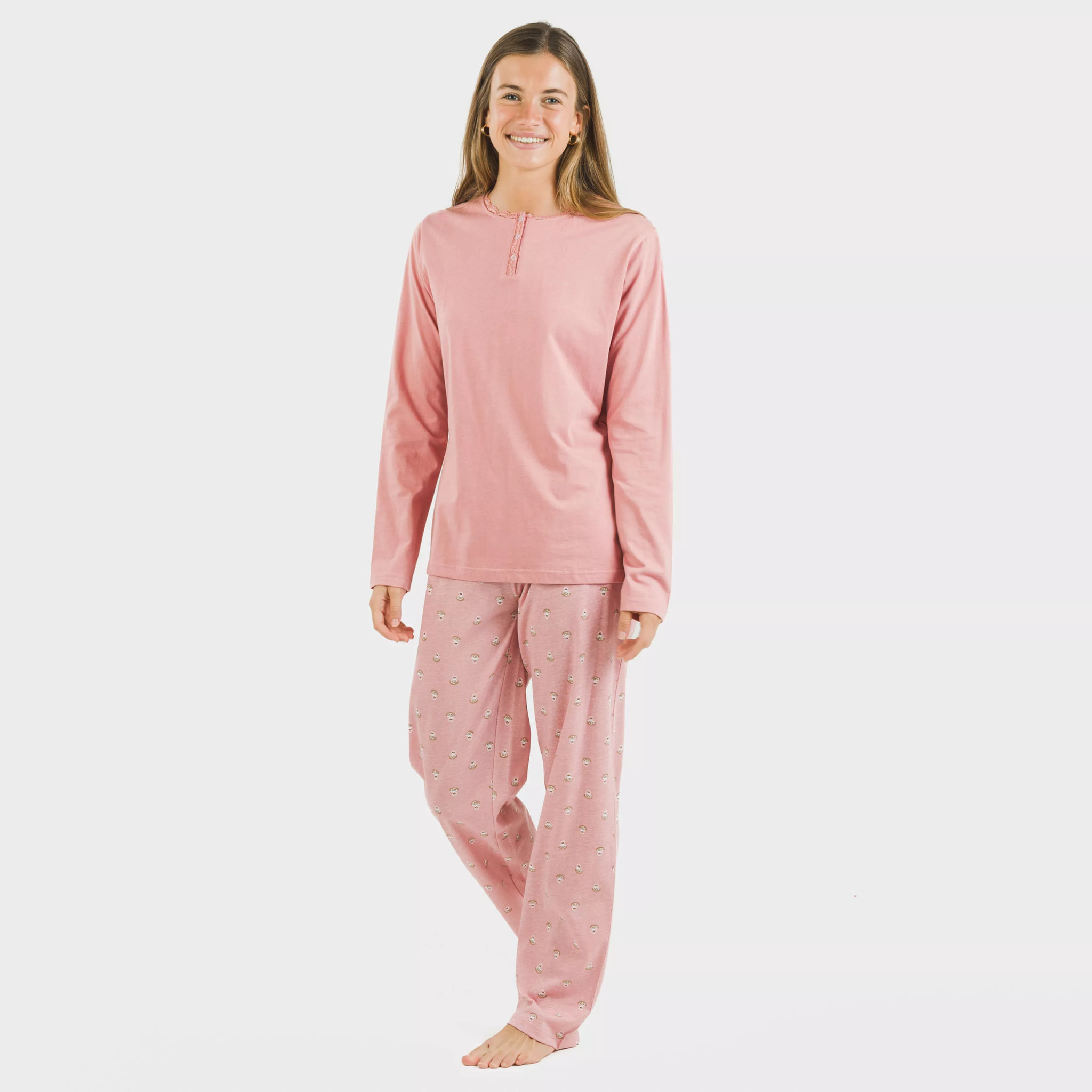 Pigiama lungo da donna santi