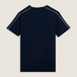 T-shirt in jersey stretch con cuciture in contrasto