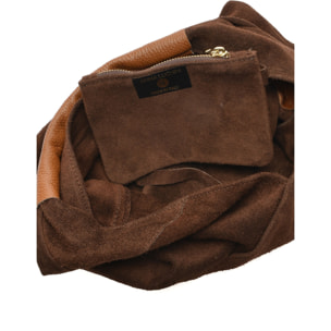Borsa a tracolla Anna Luchini Marrone